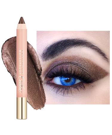 Oulac Glitter Brown Eyeshadow Stick - Highly Pigmented Eye Shadow Pencil Waterproof & Long Lasting  Shimmering Glitter Finish  Blendable Eyes Makeup  Vegan & Cruelty-Free 3.8g  (15) Velvet Teddy Velvet Teddy (15) - Buy Online on GoSupps.com