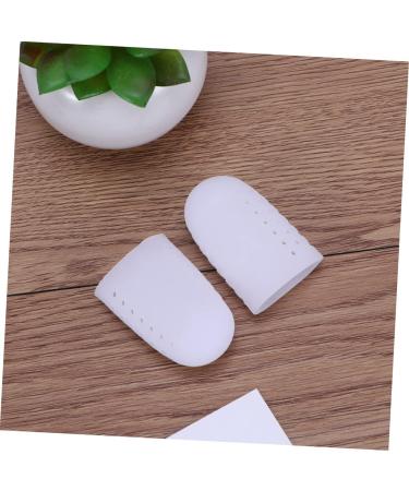 Healeved 2 Pair Big Toe Cushion Tubes - Silicone Toe Sleeves for Hammer Toes - Thumb & Finger Protectors - Size 2 White - Buy Online on GoSupps.com