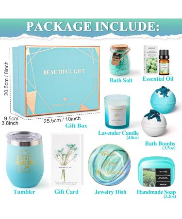 Golray Spa Basket Set - Unique Birthday & Valentine Gifts for Women | Self-Care Gift for Mom Wife Sister Friend | Ideal Christmas Stocking Stuffers - Buy Online on GoSupps.com