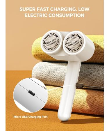 Buy Smiling Shark Fabric Shaver - M-3 Rechargeable Electric Lint Remover | Portable & Cordless 4 Speed Mode | Ideal for Clothes Furniture Sweaters & Curtains - Buy Online on GoSupps.com