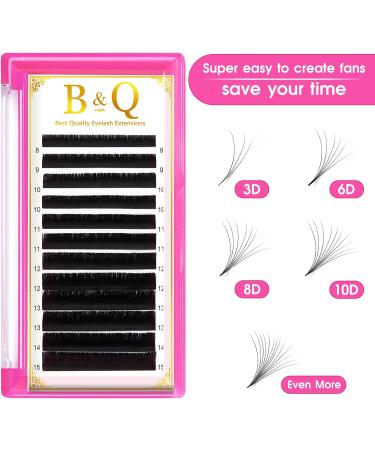 Easy Fan Russian Lashes CC-0.05-10-14Mix | Self Fanning Flowering Blooming Volume Lash Extension - Buy Online on GoSupps.com