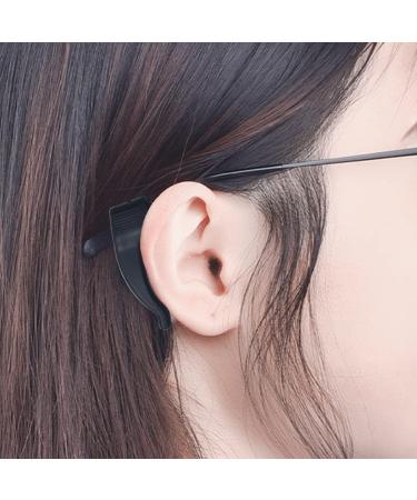 NSBELL 20 Pairs Anti-Slip Glasses Ear Hooks for Kids & Adults | Sports Glasses Holders | Silicone Ears for Sunglasses & Reading Glasses | Black & Transparent - Buy Online on GoSupps.com