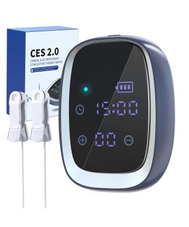 Ikeener sleep aid device for insomnia portable ces microelectronic pulse device quick falling asleep improvement of sleep relief anxiety depression headache (black)
