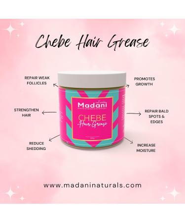 Chebe Hair Growth Grease with Rosemary Oil | Vegan Hair Regrowth Butter for Thinning & Hair Loss Treatment | Scalp Moisturizer for Men & Women - Buy Online on GoSupps.com