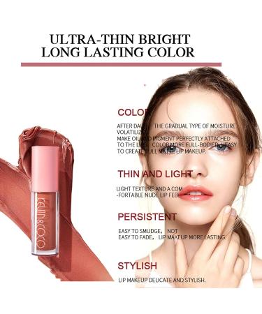 HONGZHUANG 8PCS High Shimmer Liquid Lip Gloss Set - Glitter Nude Lipstick Kit for Full & Charming Lips - Moisturizing Gift Box for Women and Girls - Buy Online on GoSupps.com