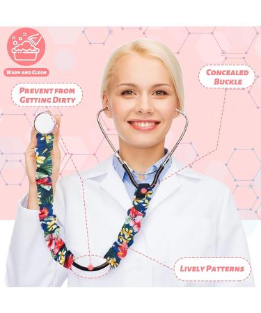 8-Piece Handmade Cotton Stethoscope Covers - Removable Tube Sleeve for Hospital Nurses & Doctors | 8 Styles Available - Buy Online on GoSupps.com