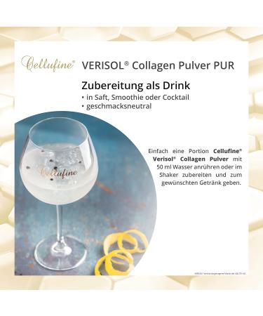 Buy Cellufine Premium Verisol Collagen Powder 300g - Natural Bioactive Collagen Peptides for Beauty | 120 Portions High Bioavailability Preservative-Free - Buy Online on GoSupps.com