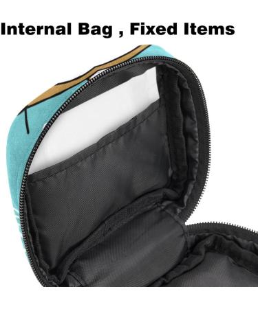 Javenproeqt Women's Binding Storage Bag - Large Reusable Organizers for Girls & Women | Cute Cactus Design | 17x17x12 cm - Buy Online on GoSupps.com
