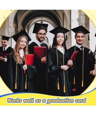 48 Pcs Gold Graduation Cords with Tassel for Bachelor, Master, Doctor Ceremonies - Buy Online on GoSupps.com