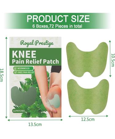 Piwosgol Knee Pain Relief Patch - 72 Natural Moxibustion Warm Patches for Knees Back & Neck Sore Muscles International Shipping Available - Buy Online on GoSupps.com
