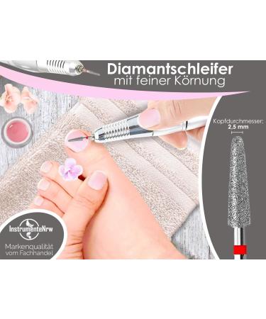 Diamond Grinder Foot Care Cutter Cone Fine Grain for Precise Callus Nail & Cuticle Care | International Shipping Available - Buy Online on GoSupps.com