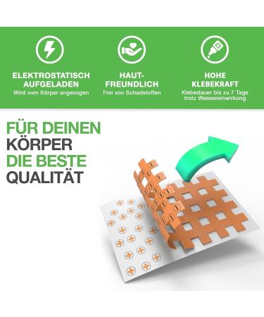 Backlaxx Grid Tape - 180 Premium Quality Pieces | Acupuncture Paving Set | Type A | Free eBook with 60 Applications | Beige Size S - Buy Online on GoSupps.com