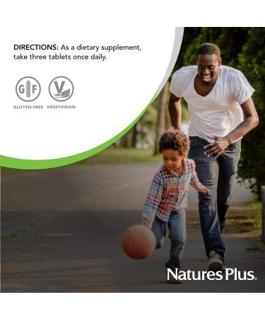 NaturesPlus Source of Life Gold Multivitamin - 180 Tablets | Vitamins D3, B12 & K2 | Blood, Bone & Immune Support | Vegetarian & Gluten Free - Buy Online on GoSupps.com