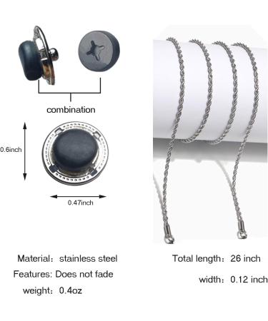 Adjustable Eyeglasses Mask Ear Savers - 4 Pack Snaps Hooks & Extender Clips - Convenient Leather Design - Buy Online on GoSupps.com