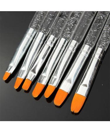7 Transparent Pen Barrel Nail Pen Painting Line Point Drill Professional Basic Style Diy Nail Set Beauty Gifts