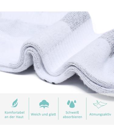 Mowenti Unisex Sneaker Socks - 10 Pairs Cotton Sports Socks (5 Black & 5 Gray) - Breathable Running & Hiking Socks 43-46 - Buy Online on GoSupps.com