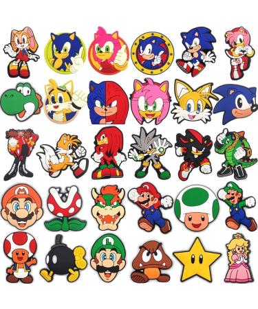 Anime Shoe Charms 30PCS Cartoon Shoe Decoration for Gift Cute Style