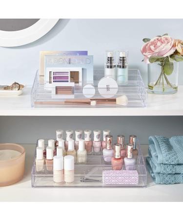STORi Clear Plastic Multi-Level Vanity Organizer | 4-Tier Makeup and Nail Polish Holder | Made in USA - Buy Online on GoSupps.com