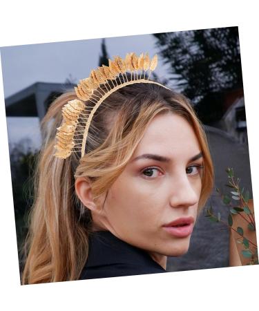 Abaodam Gold Decor Wedding Hair Accessories Headbands Bridal Hair Accessories Women Leaf Headband Leaf Headband for Wedding Headband for Women Leaf Crown Headgear Women's Alloy Leaves - Buy Online on GoSupps.com