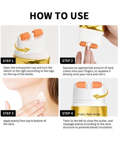  G n rique Neck Cream Sagging Body Lotions Roller Applicator Tightening Moisturizer Fast Absorption Soothe Restore Skin Elasticity for Moisturizing Nourishing 100g - Buy Online on GoSupps.com