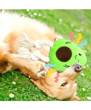 Buy Aeitpet Green Avocado Dog Toys - Squeaky Plush & Crinkle Paper for Large & Small Dogs - Buy Online on GoSupps.com