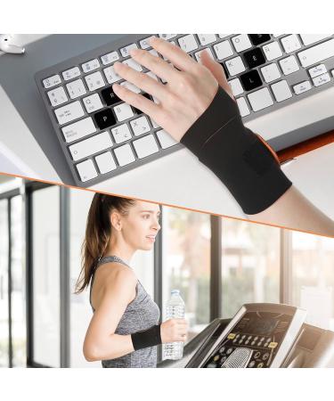 Ultra-Thin Compression Wrist Brace - Adjustable Support for Tendonitis Carpal Tunnel & Arthritis | Ideal for Sports & Work - Unisex - Buy Online on GoSupps.com