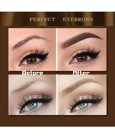 Eyebrow Stamp Stencil Kit with 12 Brow Stencils - Reusable for Fuller Natural Brows - Buy Online on GoSupps.com