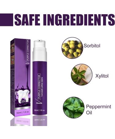 V34 Purple Toothpaste - Teeth Whitening Solution | 50ml Stain Removal for Brighter Smiles - Buy Online on GoSupps.com