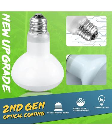 LUCKY HERP 2 Pack 100W UVA Reptile Heat Lamp Bulb Amphibian Basking Spot Light Bulb Reptile Daylight Bulb for Turtle Bearded Dragon Lizard Heating Use 100W(2 Pack) - Buy Online on GoSupps.com