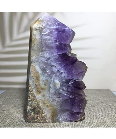 Amethyst Rough Stone Natural Stone and Crystal Amethyst Spcimen Wand Quartz Cluster Gift Wicca Ornments Household