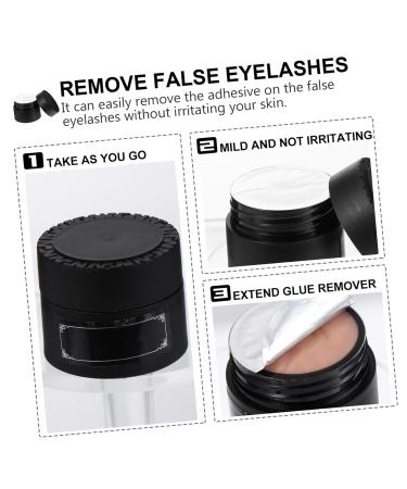 ABOOFAN 3pcs Eyelash Remover Creams - Gentle Adhesive & Extension Glue Remover for Natural & False Lashes - Mild & Effective Mascara Cleanser (Black Pack of 1 - Buy Online on GoSupps.com