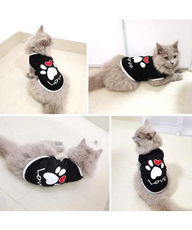 Brocarp 2 Pack Dog Shirt Puppy Clothes - Basic Vest Outfit for Small Medium Large Dogs - Soft Cotton T-Shirt for Cats and Kittens - Black+White (Small) - Buy Online on GoSupps.com