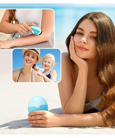 Sunscreen Applicator for Kids & Families - BPA Free Refillable Sunblock Buddy Brush Set - Sun Lotion Applicator Brush (Blue - Buy Online on GoSupps.com