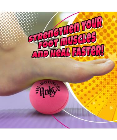 Pink Ball Pack of 3 - 2.55 Inches Original Pinky Balls by JA-RU for Therapy or Play - High-Bounce JA-RU Ball - #976-3Pe - Buy Online on GoSupps.com