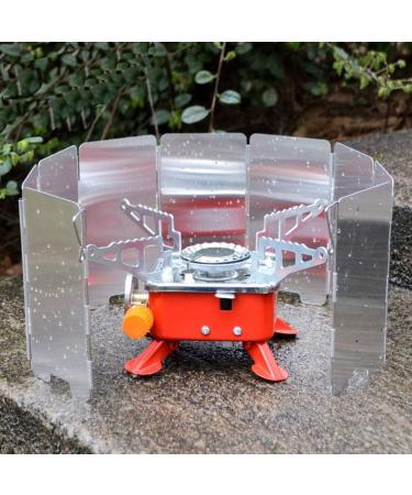 Camping Stove Windscreen - Portable Outdoor Windshield with Carrying Bag for Backpacking & Cooking - Buy Online on GoSupps.com
