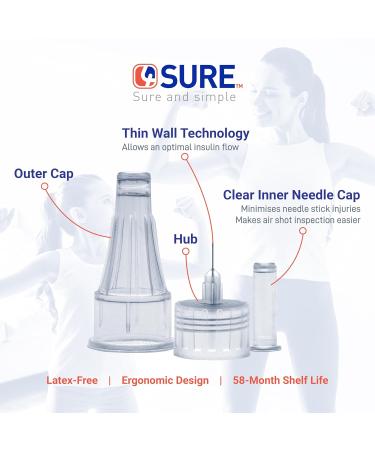 Nipro 4SURE Diabetes Testing Kit - 100 pcs Insulin Pen Needles 32G 4mm, Sterile Single-Use, Ultra Sharp Tip & Thin Wall Technology - Buy Online on GoSupps.com