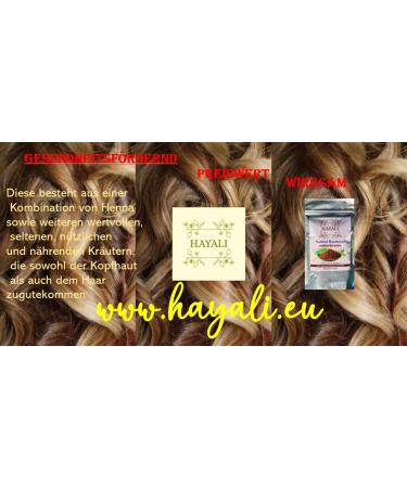 HAYALI Coloration capillaire en poudre marron naturel 100 % naturel anti- ge et soin du cuir chevelu - Buy Online on GoSupps.com