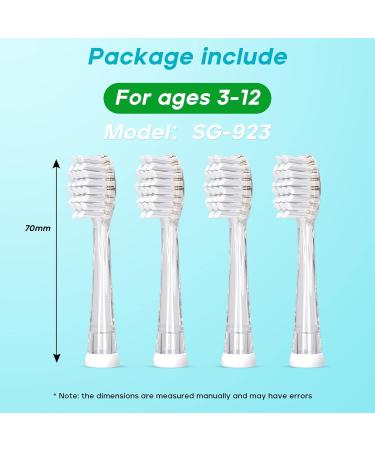 Seago Electric Toothbrush Replacement Heads for Kids - SG-513 SG-977 SG-2139 (Gray) - Buy Online Internationally - Buy Online on GoSupps.com