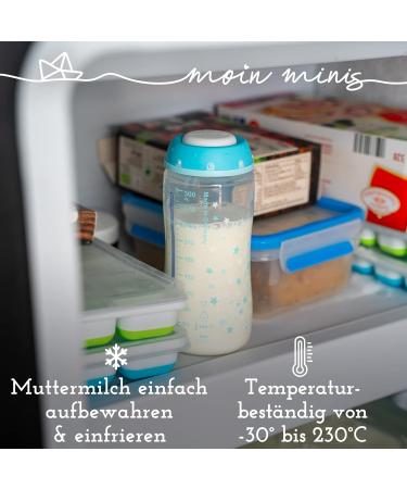 Buy Moin Minis 4 Set Claspic Lid Plates for NUK Bottles - Safe Hygienic Breast Milk Storage for Babies - Perfect for On-The-Go - White - Buy Online on GoSupps.com