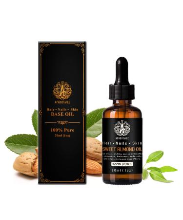 100% pure sweet almond oil for massage 30ml carrier oil - sweet almond oil for skin care 1Oz basic oil - sweet almond oil for hair care