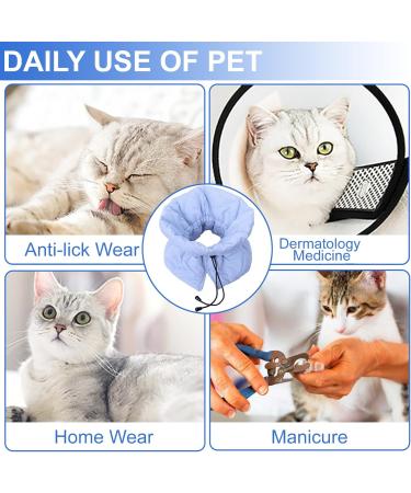Cat Recovery Collar Soft Adjustable Cat Cone Warm and Waterproof Cat Cone Collars Recovery for Cat Kitten Small Dog After Surgery and Daily Use(Neck Girth 5.5"-9.8") (S(Weight 8kg)) - Buy Online on GoSupps.com