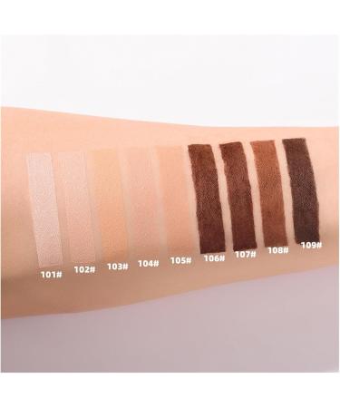 Beauty Black Matte Long Lasting Liquid Foundation Dark Concealer High Coverage Liquid Foundation (Size : 109) - Buy Online on GoSupps.com