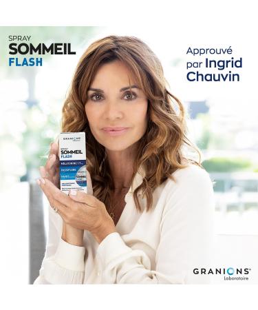 GRANIONS | Spray Sommeil Flash Melatonine 1 9 mg - Melatonine + Passiflore + Pavot de Californie - Dormir Rapidement - Complement Alimentaire Sommeil Adulte - Spray M latonine - Ar me Caramel Spray melatonine - Buy Online on GoSupps.com