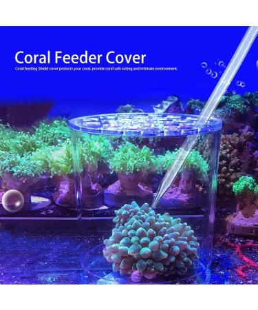 Transparent Coral Feeder Cover Transparent Acrylic Aquarium Coral Feeder Cover Fishing Aquarium for Partial Coral Reproduction(120mm) - Buy Online on GoSupps.com