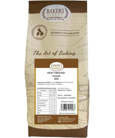Bakers Street | Heat Treated Cake Flour 1Kg | Perfect For Use Sponges and Cakes | Premium Quality Flour | Suitable for Vegetarian & Vegans - Buy Online on GoSupps.com