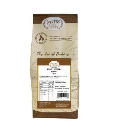 Bakers Street | Heat Treated Cake Flour 1Kg | Perfect For Use Sponges and Cakes | Premium Quality Flour | Suitable for Vegetarian & Vegans