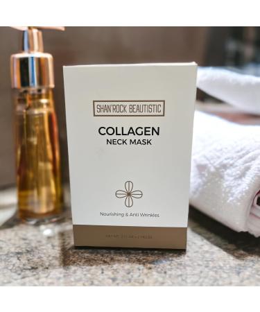 SHAN ROCK BEAUTISTIC 2pc Luxury Collagen Neck Mask - Anti-Wrinkle Hydrating & Anti-Aging Moisturizer for Rejuvenation & Tightening - Buy Online on GoSupps.com