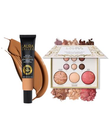 LAURA GELLER Better Than 'Block + Best of the Best Tuscan Dreams - Skincare-Infused Serum Foundation Broad Spectrum SPF 50+ sand