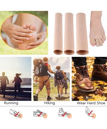Toe Protection Caps - 3 Silicone Gel Toe Cushions & Finger Tape for Pain Relief Hammer Toe & Callus Support - Buy Online on GoSupps.com