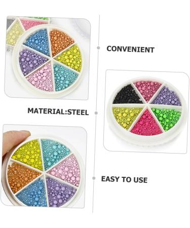 FRCOLOR 2 Boxes Nail Art Macaron Colored Steel Balls Beads on Nails Diy Nail Charms Micro Pixie Beads Nail Accessories Charms Metal Nail Charms Small Nail Charms Decor Petal Miss Miniature - Buy Online on GoSupps.com